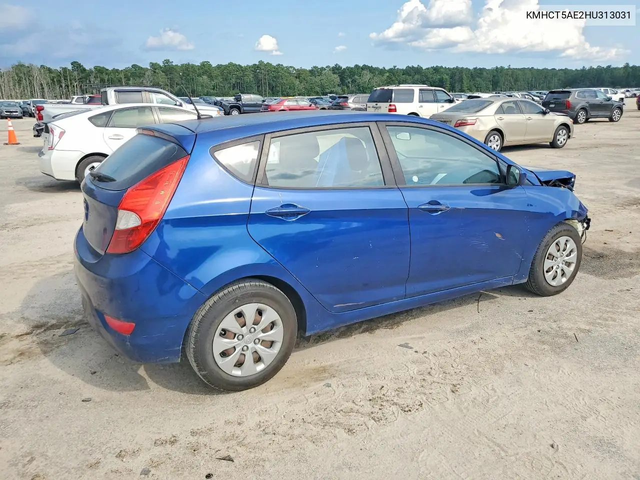 2017 Hyundai Accent Se VIN: KMHCT5AE2HU313031 Lot: 61628246