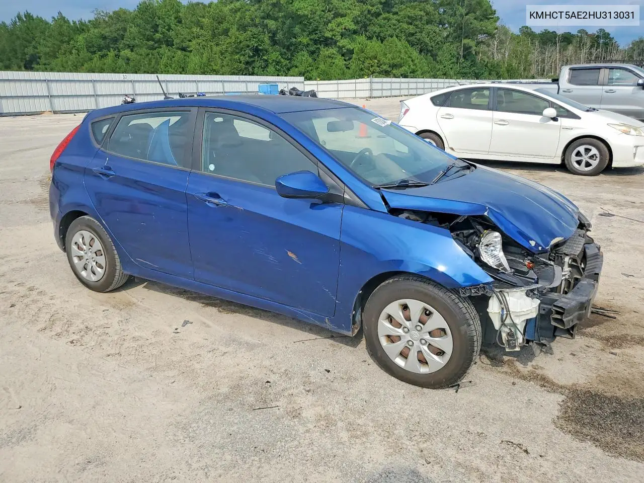 2017 Hyundai Accent Se VIN: KMHCT5AE2HU313031 Lot: 61628246