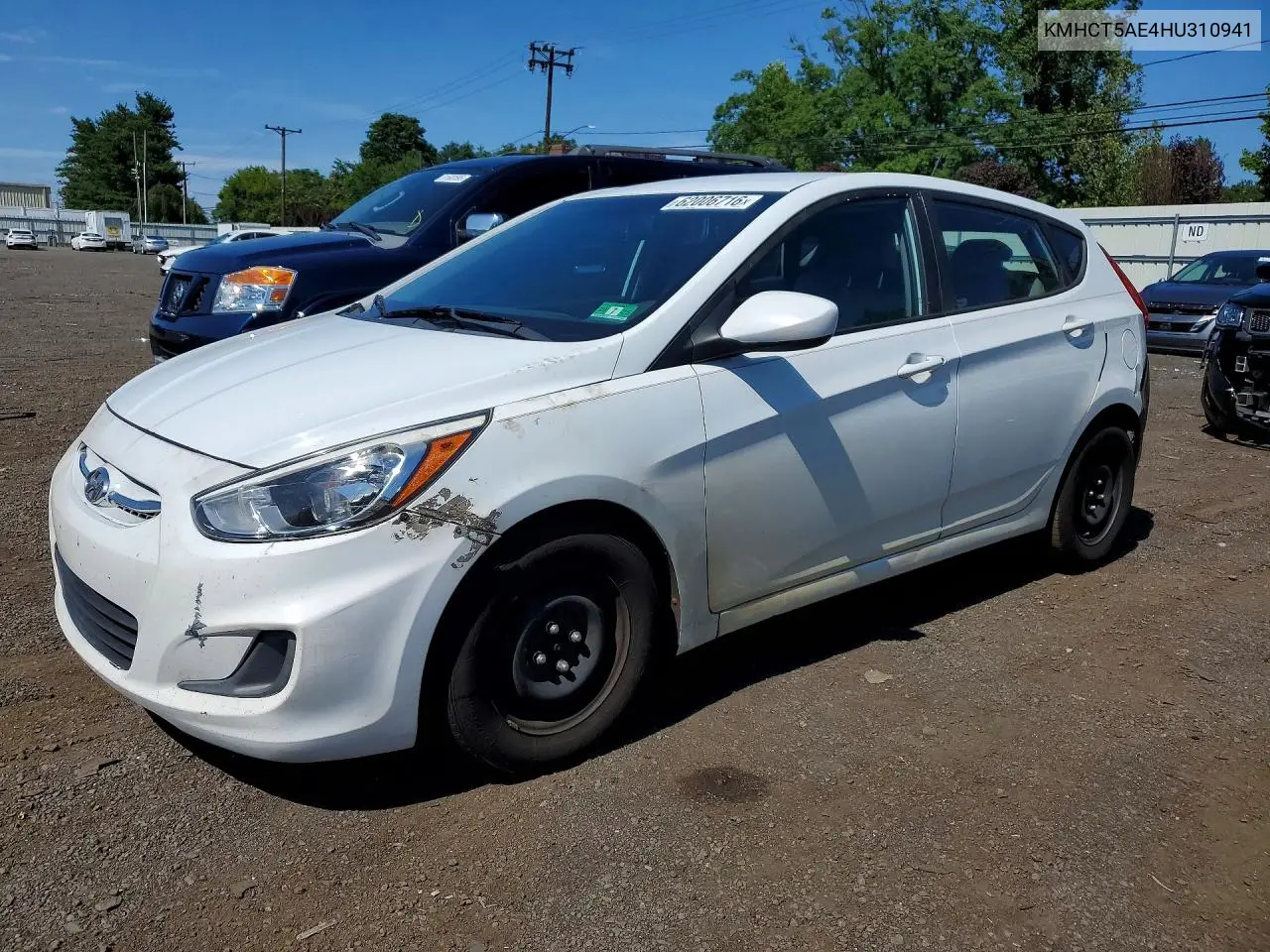 2017 Hyundai Accent Se VIN: KMHCT5AE4HU310941 Lot: 62006716