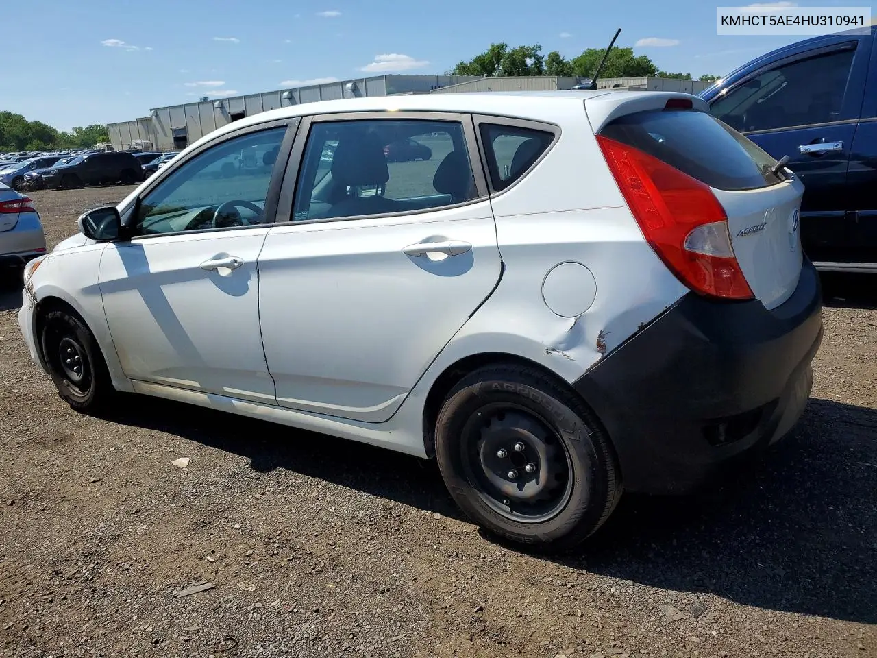 2017 Hyundai Accent Se VIN: KMHCT5AE4HU310941 Lot: 62006716