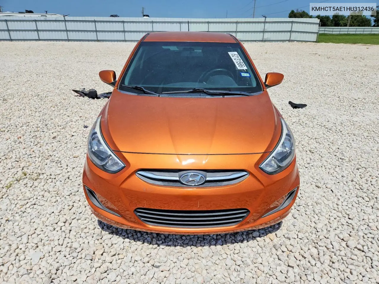 2017 Hyundai Accent Se VIN: KMHCT5AE1HU312436 Lot: 62131566