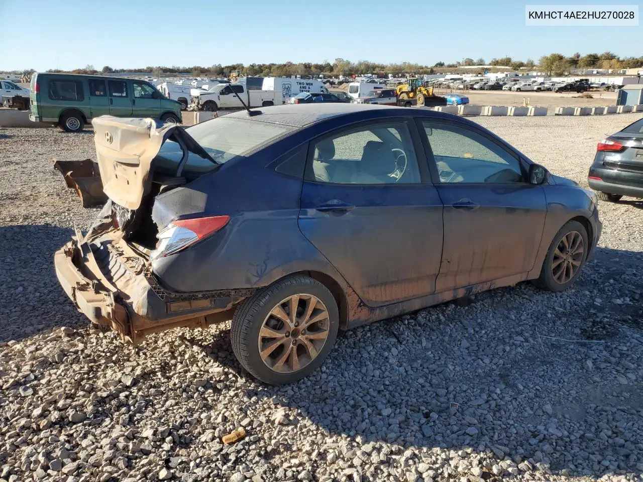 KMHCT4AE2HU270028 2017 Hyundai Accent Se