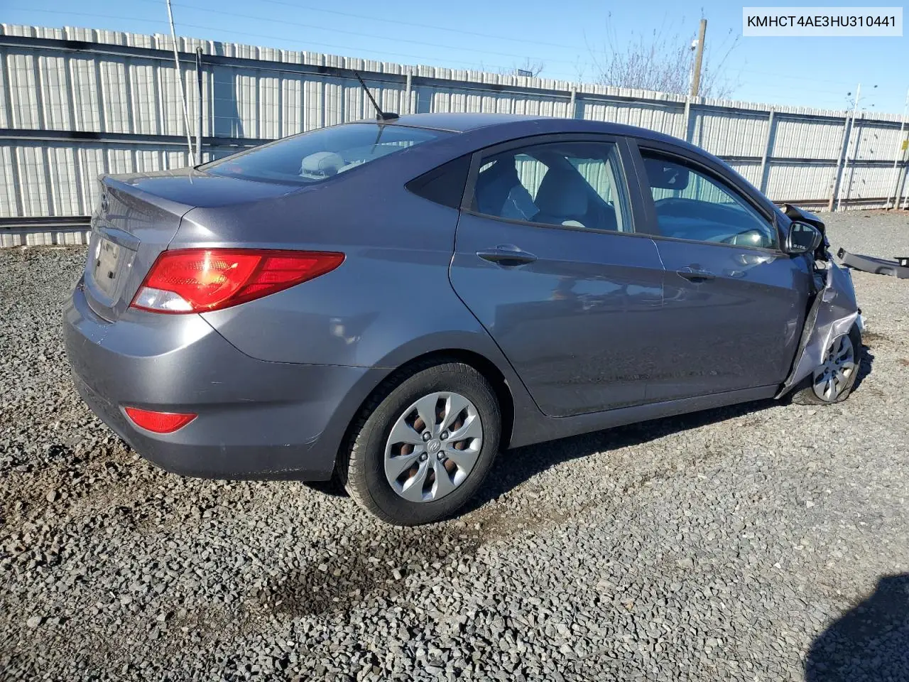 KMHCT4AE3HU310441 2017 Hyundai Accent Se
