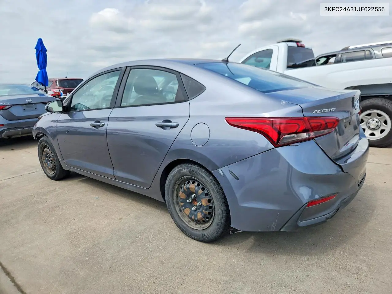 2018 Hyundai Accent Se VIN: 3KPC24A31JE022556 Lot: 57398266