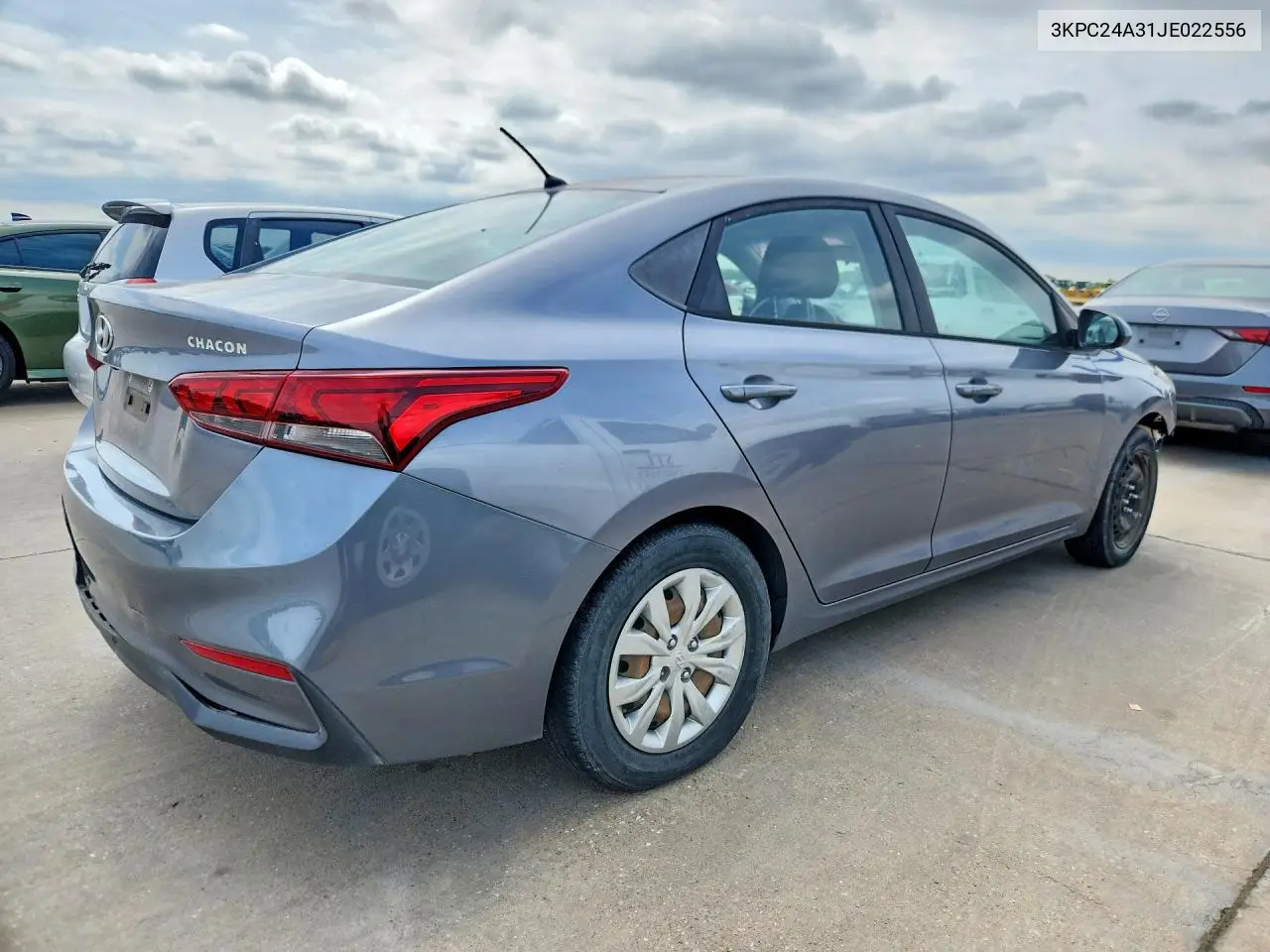 2018 Hyundai Accent Se VIN: 3KPC24A31JE022556 Lot: 57398266
