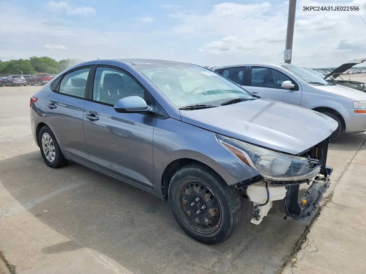 2018 Hyundai Accent Se VIN: 3KPC24A31JE022556 Lot: 57398266