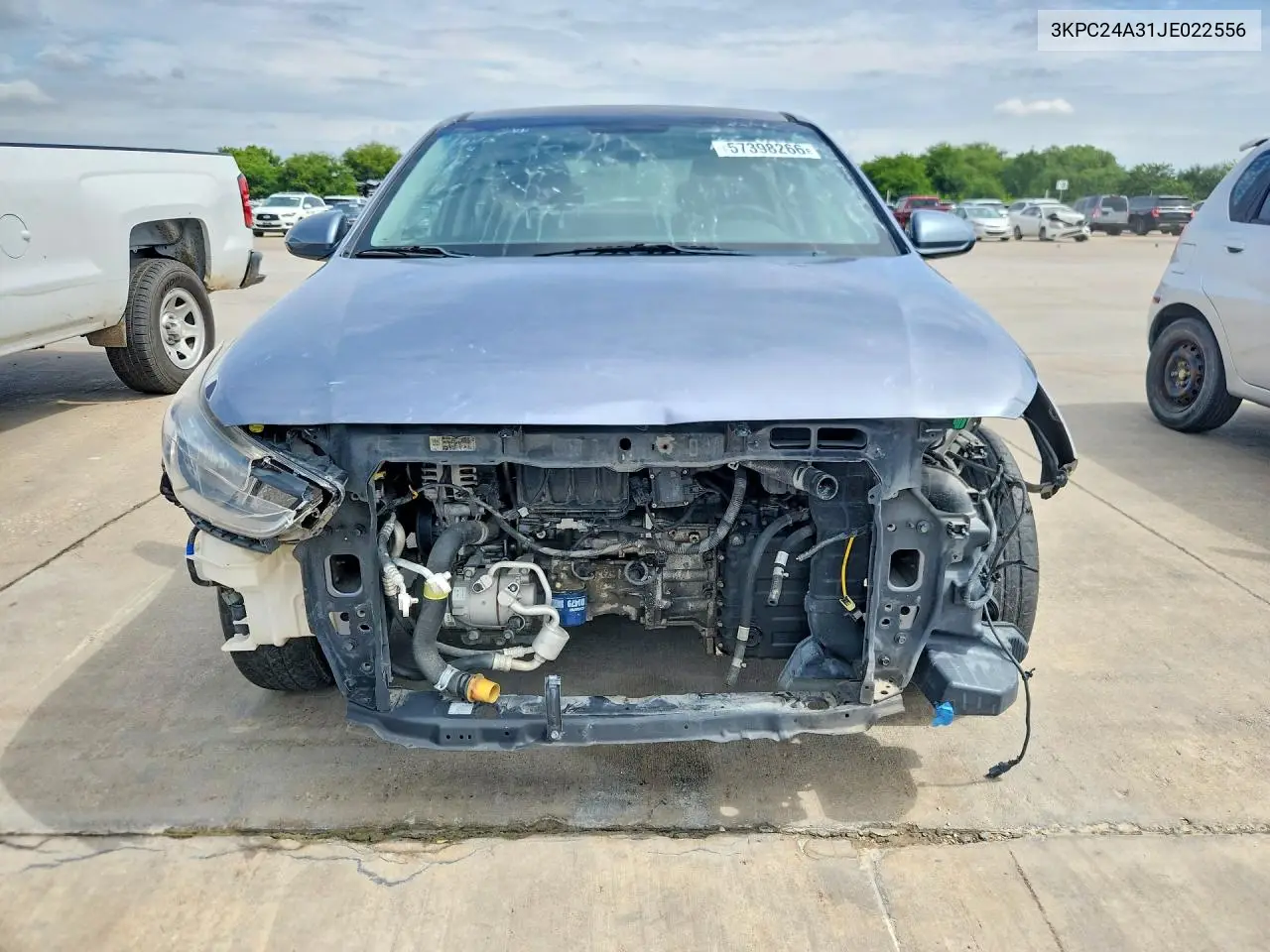 2018 Hyundai Accent Se VIN: 3KPC24A31JE022556 Lot: 57398266