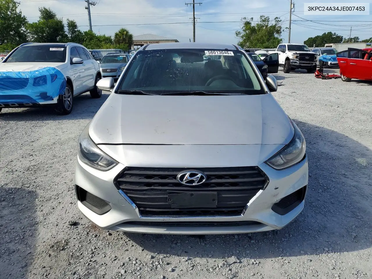 2018 Hyundai Accent Se VIN: 3KPC24A34JE007453 Lot: 58013046