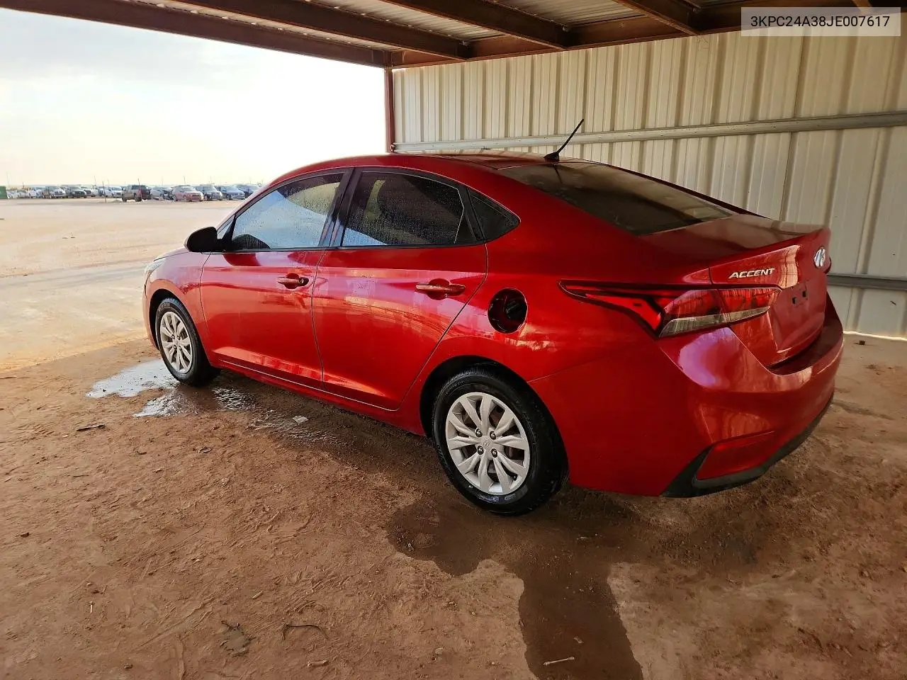 2018 Hyundai Accent Se VIN: 3KPC24A38JE007617 Lot: 58831986