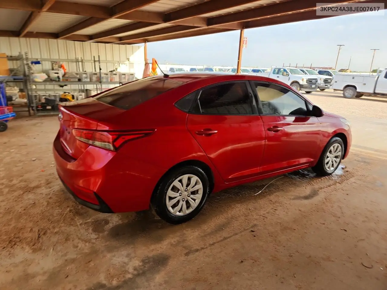 2018 Hyundai Accent Se VIN: 3KPC24A38JE007617 Lot: 58831986