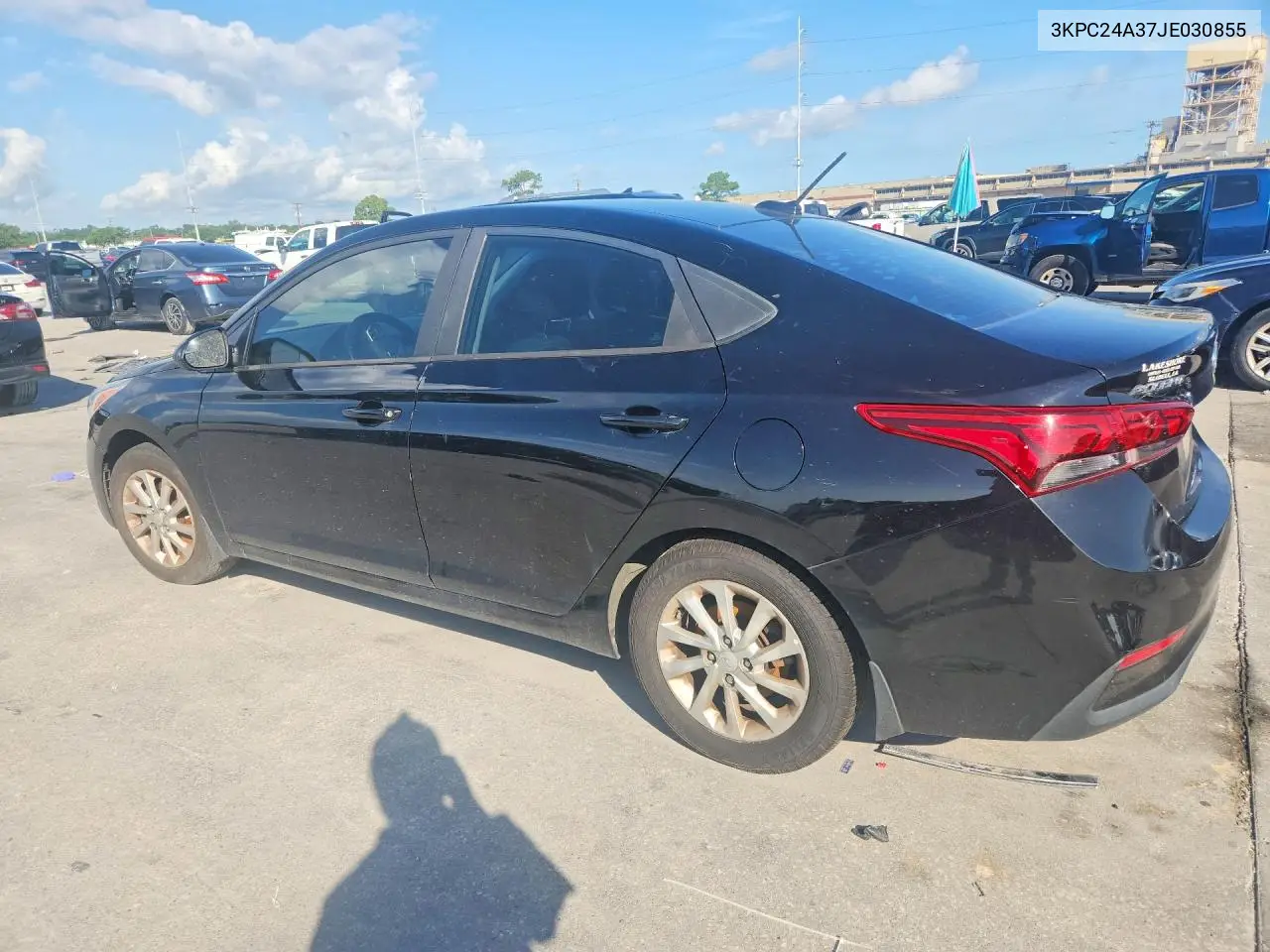 2018 Hyundai Accent Sel VIN: 3KPC24A37JE030855 Lot: 59917136