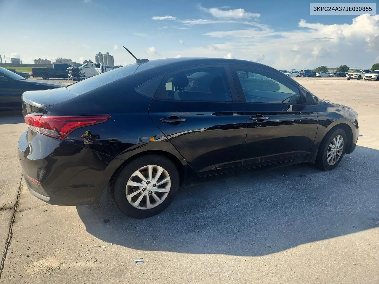 2018 Hyundai Accent Sel VIN: 3KPC24A37JE030855 Lot: 59917136
