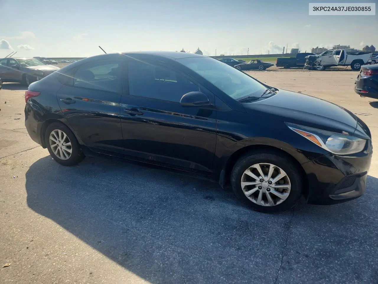 2018 Hyundai Accent Sel VIN: 3KPC24A37JE030855 Lot: 59917136