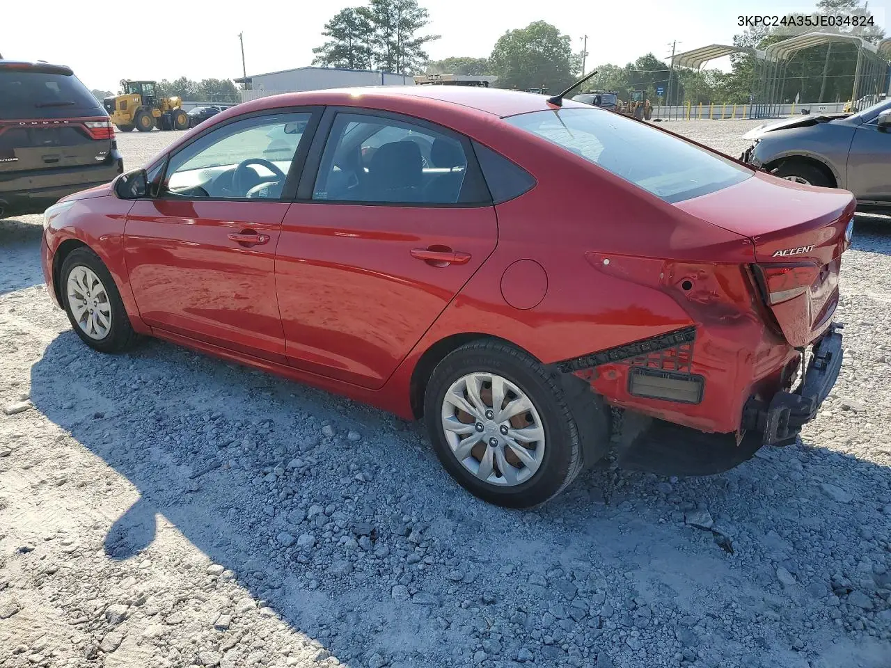 2018 Hyundai Accent Se VIN: 3KPC24A35JE034824 Lot: 60296506