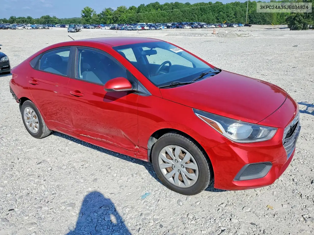 2018 Hyundai Accent Se VIN: 3KPC24A35JE034824 Lot: 60296506