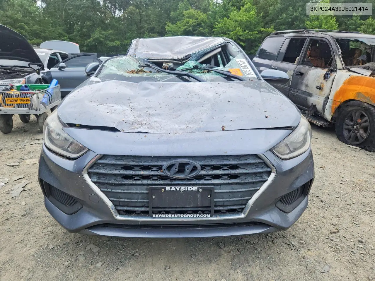 2018 Hyundai Accent Sel VIN: 3KPC24A39JE021414 Lot: 60319776