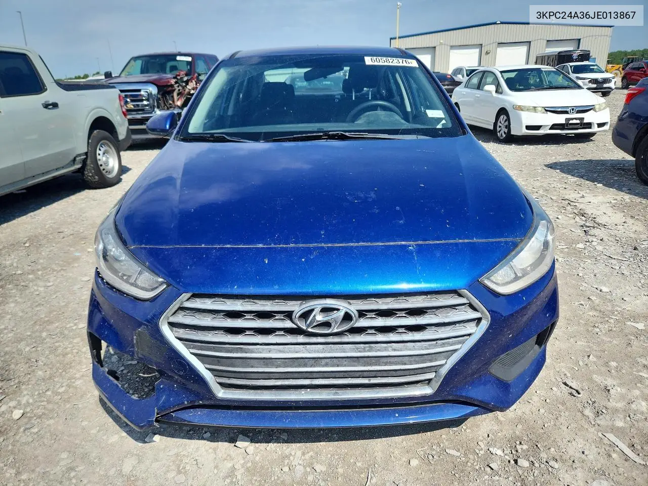 2018 Hyundai Accent Se VIN: 3KPC24A36JE013867 Lot: 60582376