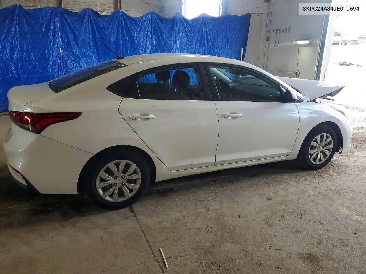 2018 Hyundai Accent Se VIN: 3KPC24A34JE010594 Lot: 61731006