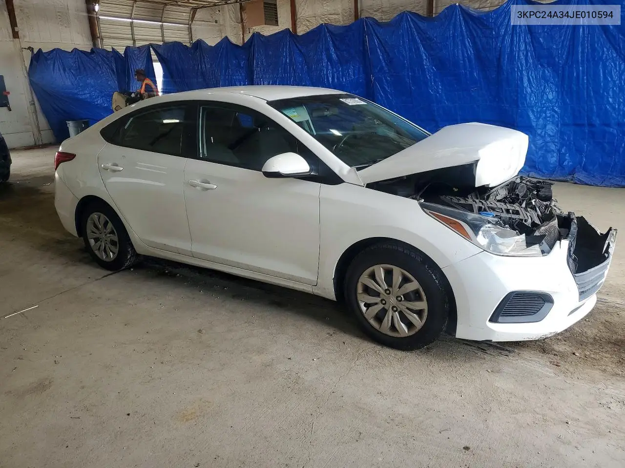 2018 Hyundai Accent Se VIN: 3KPC24A34JE010594 Lot: 61731006