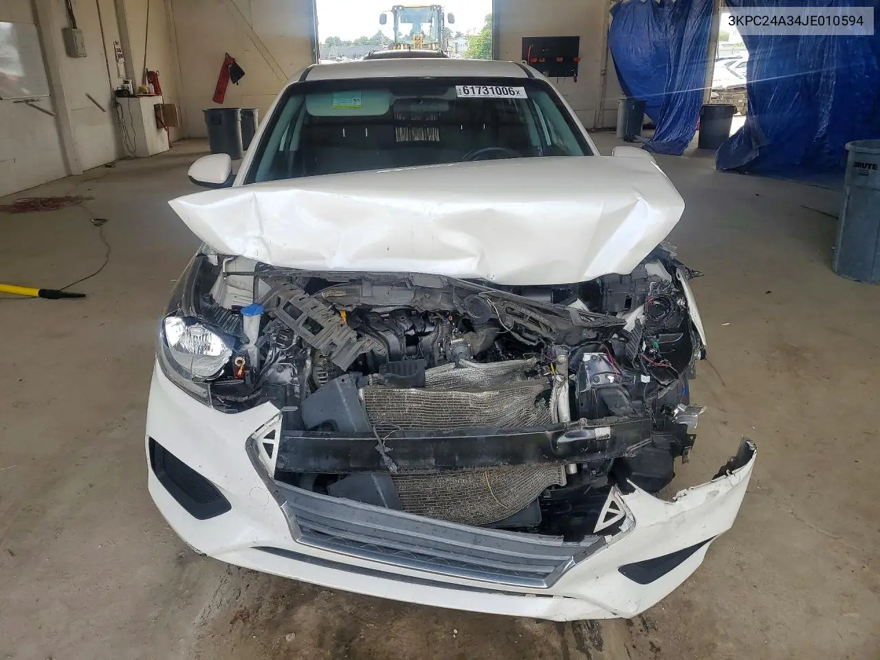 2018 Hyundai Accent Se VIN: 3KPC24A34JE010594 Lot: 61731006