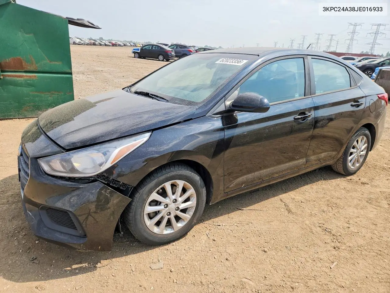 3KPC24A38JE016933 2018 Hyundai Accent Sel