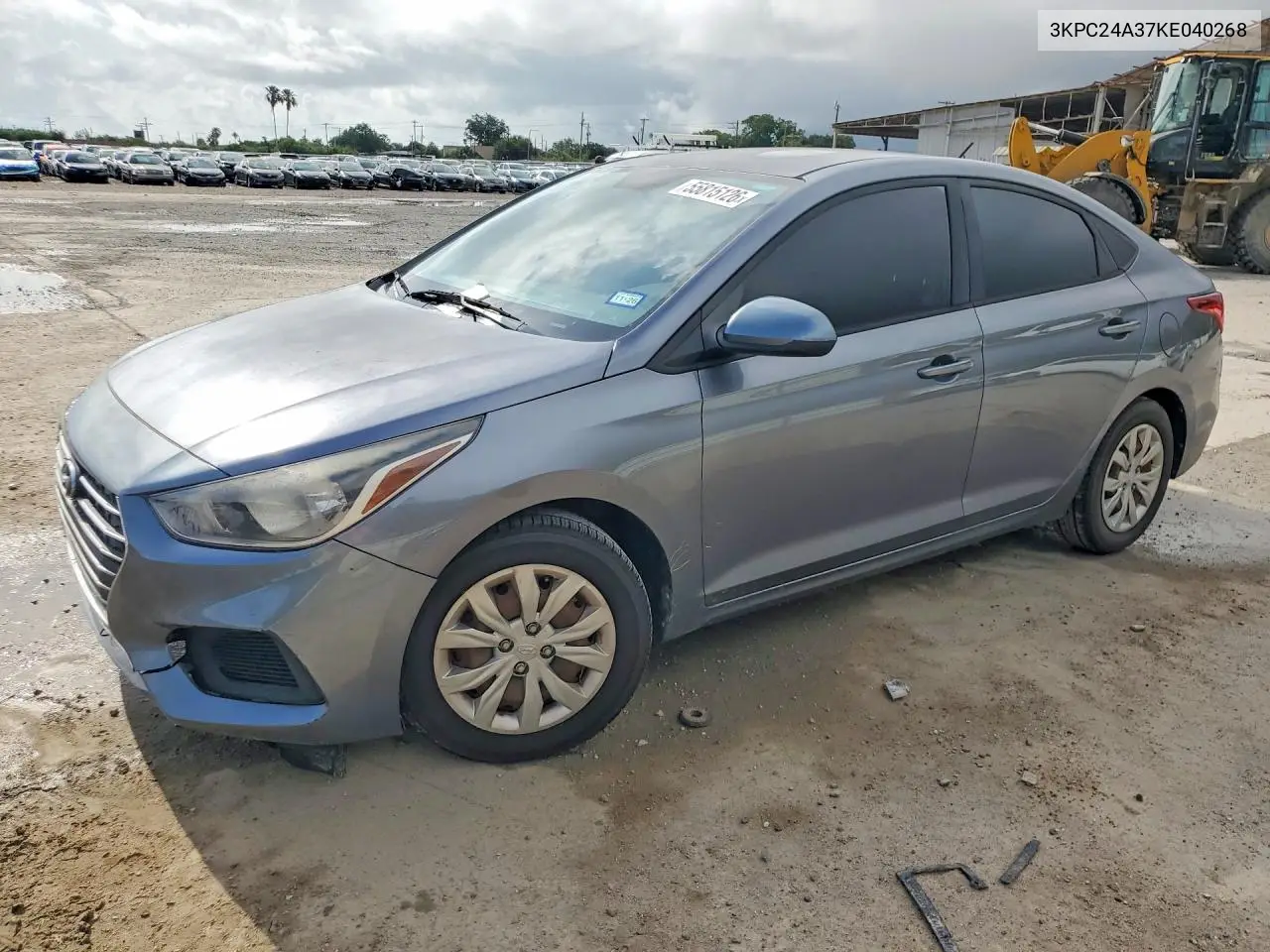 2019 Hyundai Accent Se VIN: 3KPC24A37KE040268 Lot: 55815126