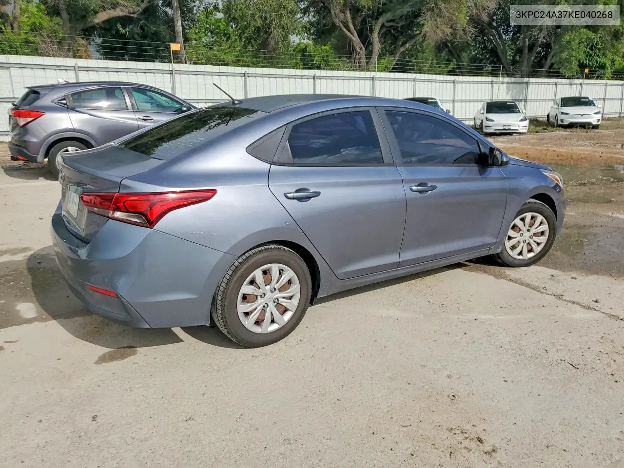 2019 Hyundai Accent Se VIN: 3KPC24A37KE040268 Lot: 55815126