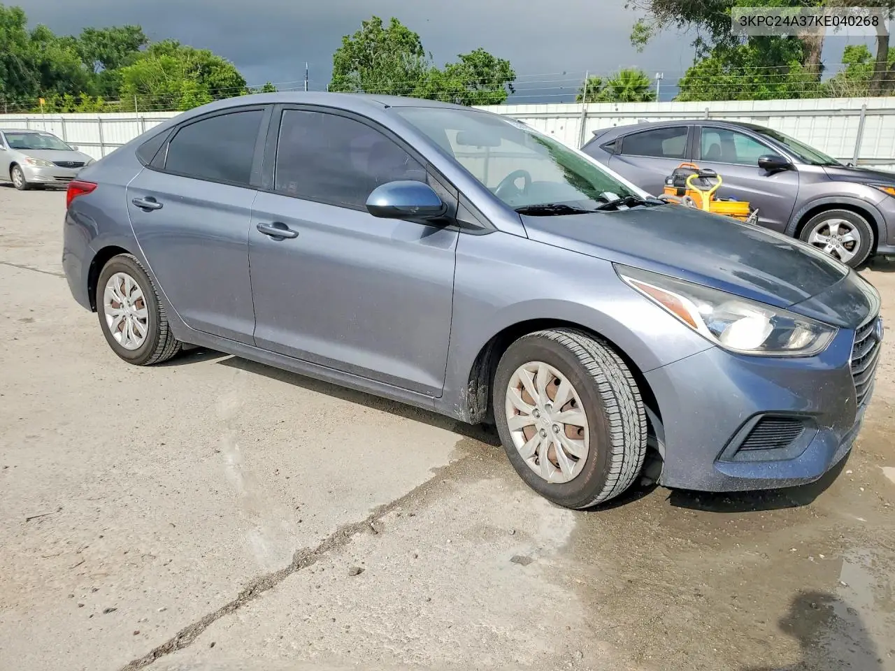 2019 Hyundai Accent Se VIN: 3KPC24A37KE040268 Lot: 55815126