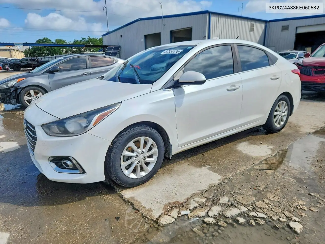 2019 Hyundai Accent Sel VIN: 3KPC24A33KE060582 Lot: 57956416