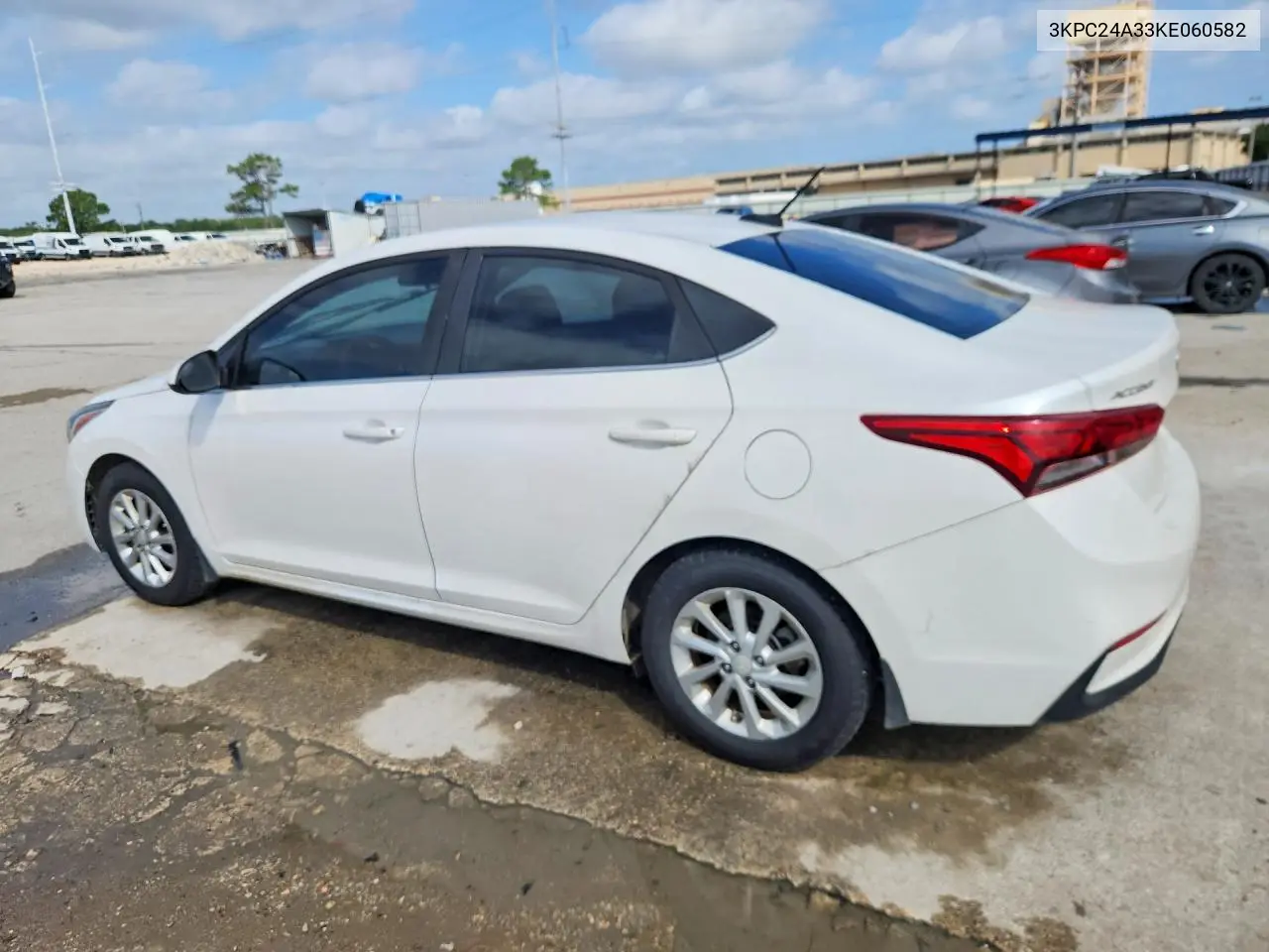 2019 Hyundai Accent Sel VIN: 3KPC24A33KE060582 Lot: 57956416