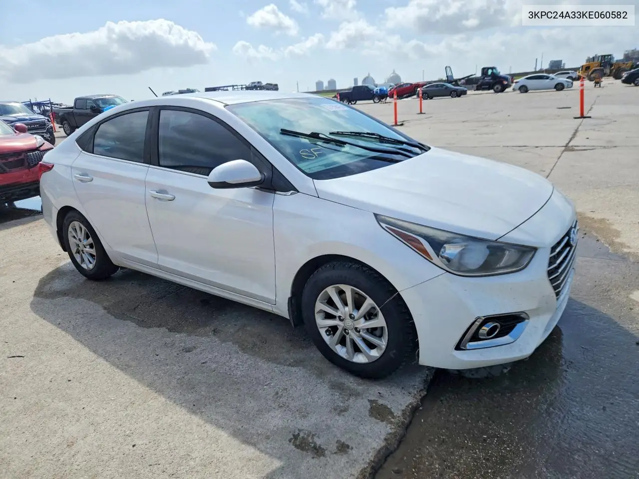 2019 Hyundai Accent Sel VIN: 3KPC24A33KE060582 Lot: 57956416