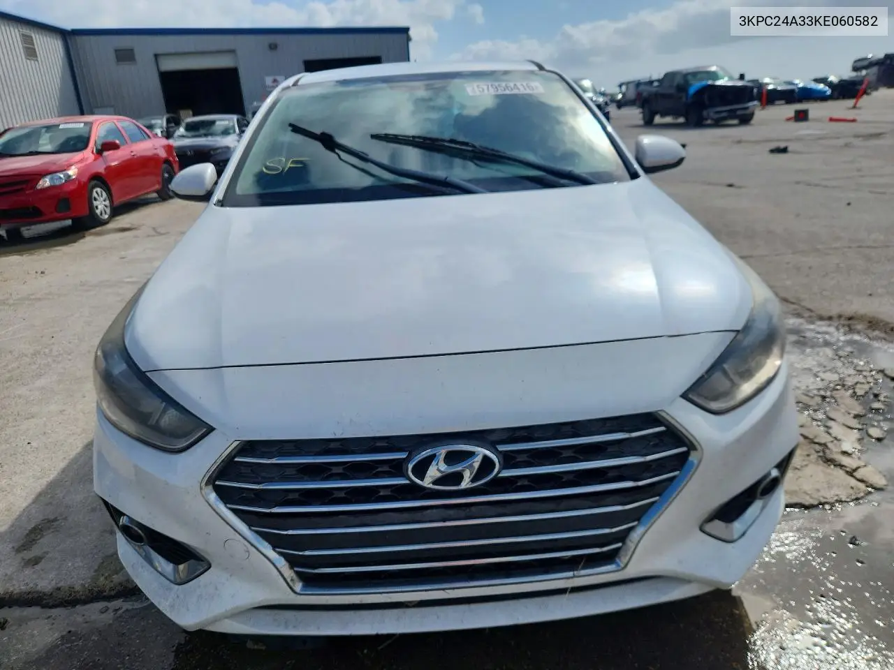 2019 Hyundai Accent Sel VIN: 3KPC24A33KE060582 Lot: 57956416
