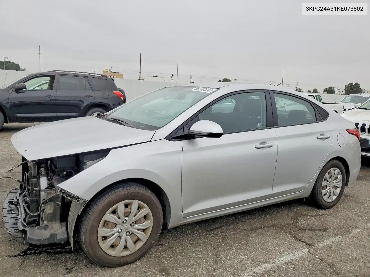 2019 Hyundai Accent Se VIN: 3KPC24A31KE073802 Lot: 58230386