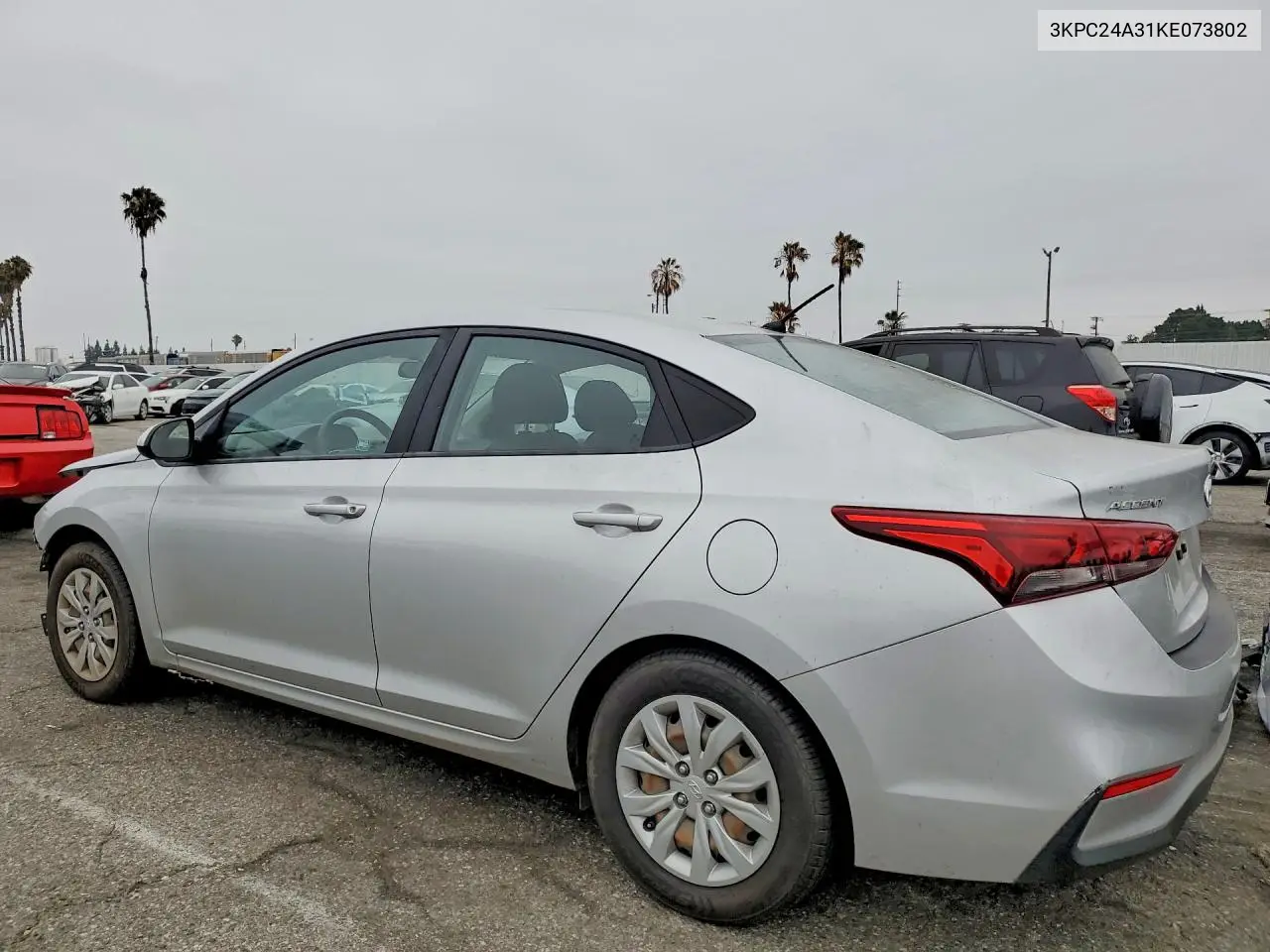 2019 Hyundai Accent Se VIN: 3KPC24A31KE073802 Lot: 58230386