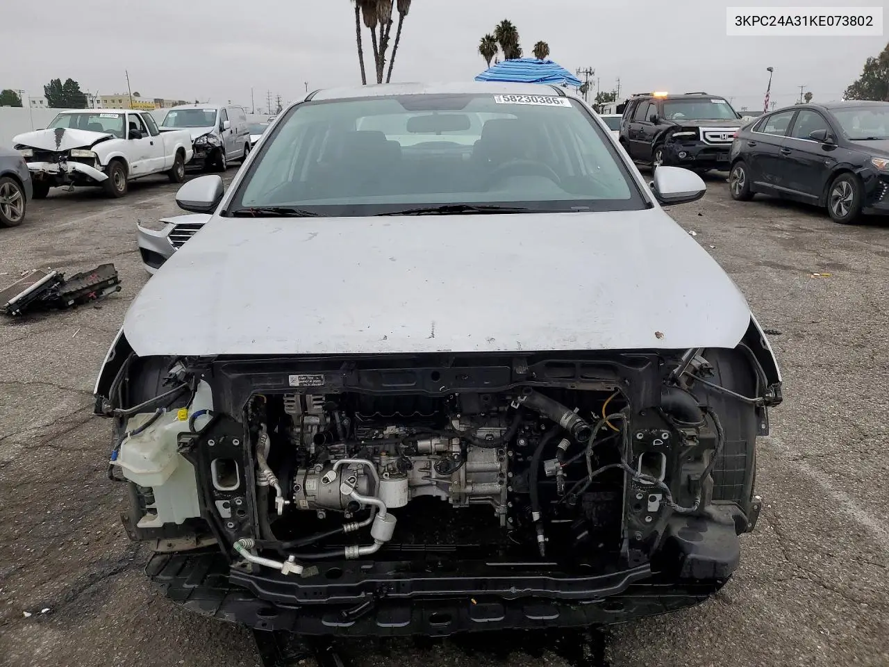 2019 Hyundai Accent Se VIN: 3KPC24A31KE073802 Lot: 58230386