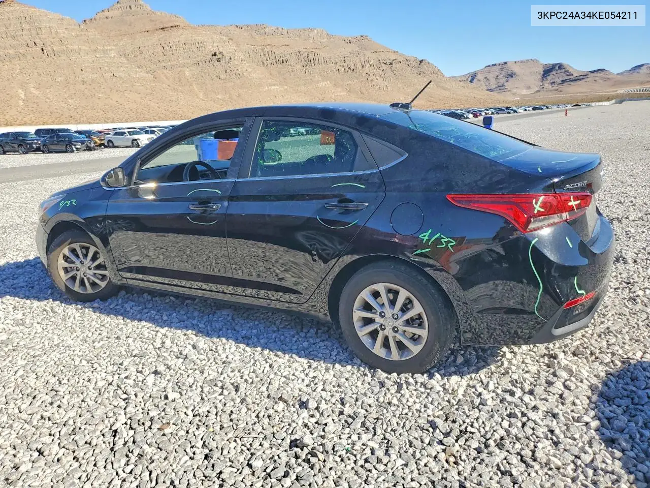 2019 Hyundai Accent Sel VIN: 3KPC24A34KE054211 Lot: 60610176
