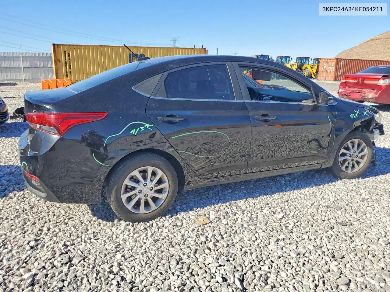 2019 Hyundai Accent Sel VIN: 3KPC24A34KE054211 Lot: 60610176