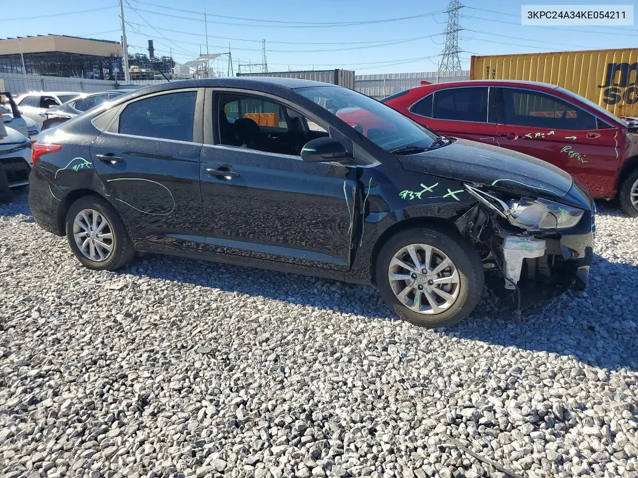 2019 Hyundai Accent Sel VIN: 3KPC24A34KE054211 Lot: 60610176