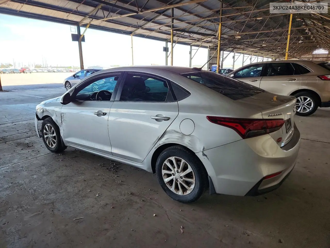 2019 Hyundai Accent Sel VIN: 3KPC24A38KE046709 Lot: 61185886