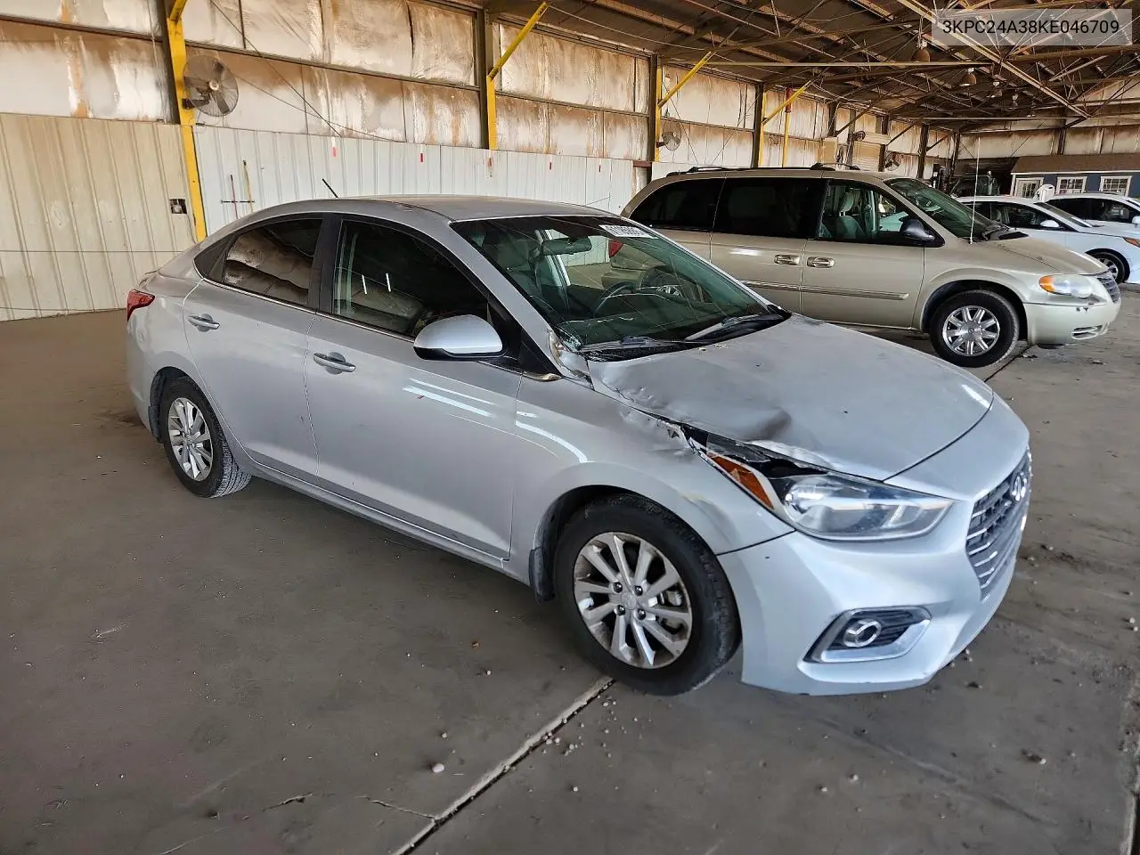 2019 Hyundai Accent Sel VIN: 3KPC24A38KE046709 Lot: 61185886