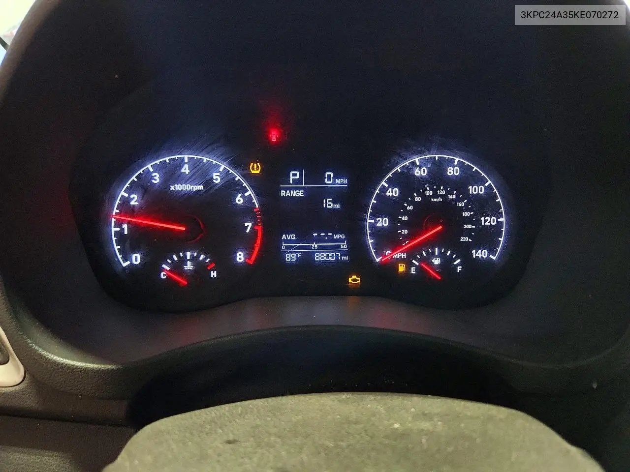 2019 Hyundai Accent Se VIN: 3KPC24A35KE070272 Lot: 61280736