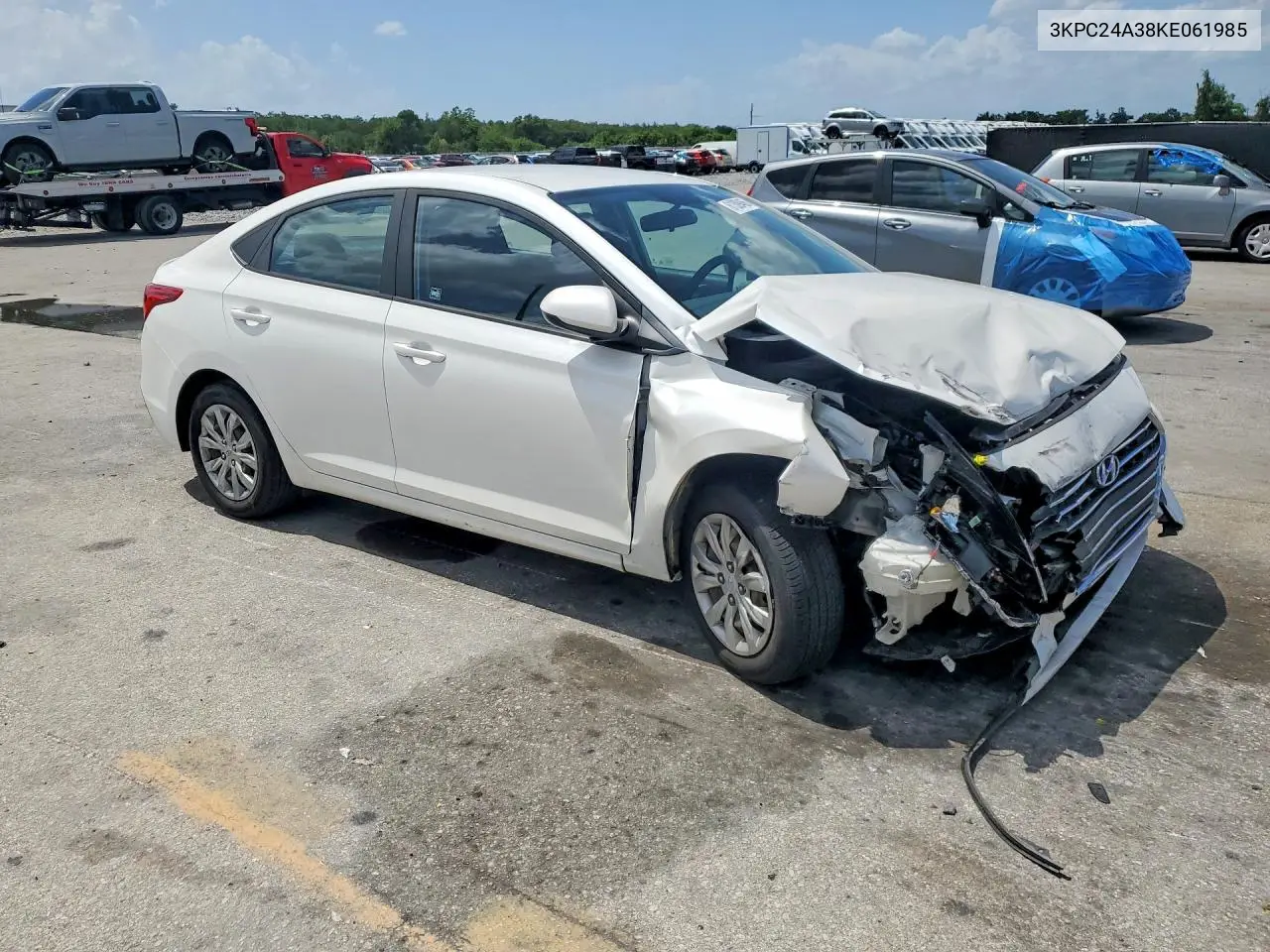 2019 Hyundai Accent Se VIN: 3KPC24A38KE061985 Lot: 61309466