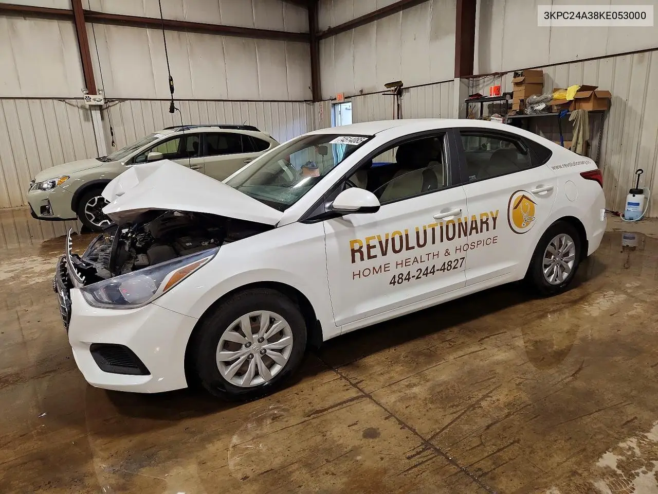 2019 Hyundai Accent Se VIN: 3KPC24A38KE053000 Lot: 74514085