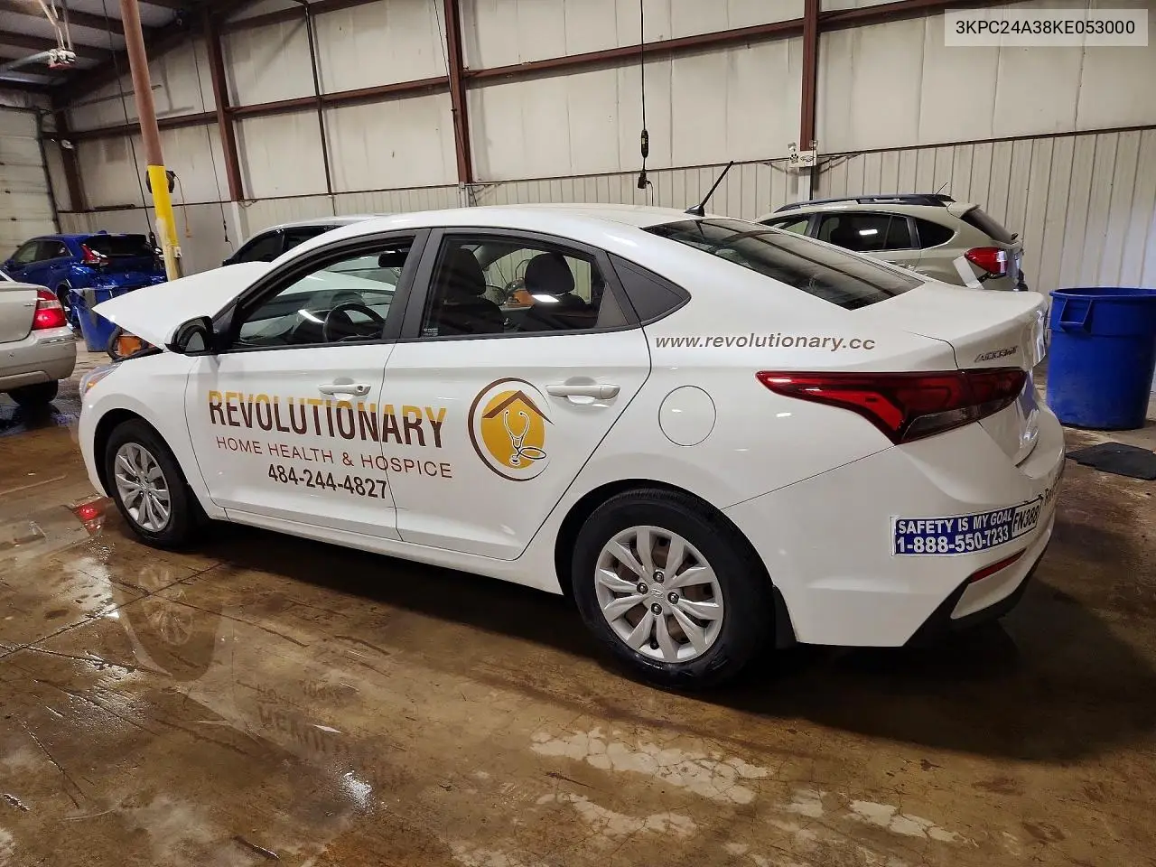 2019 Hyundai Accent Se VIN: 3KPC24A38KE053000 Lot: 74514085