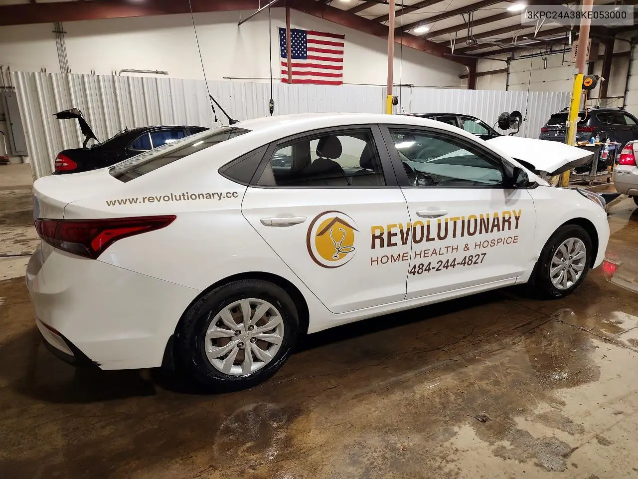 2019 Hyundai Accent Se VIN: 3KPC24A38KE053000 Lot: 74514085