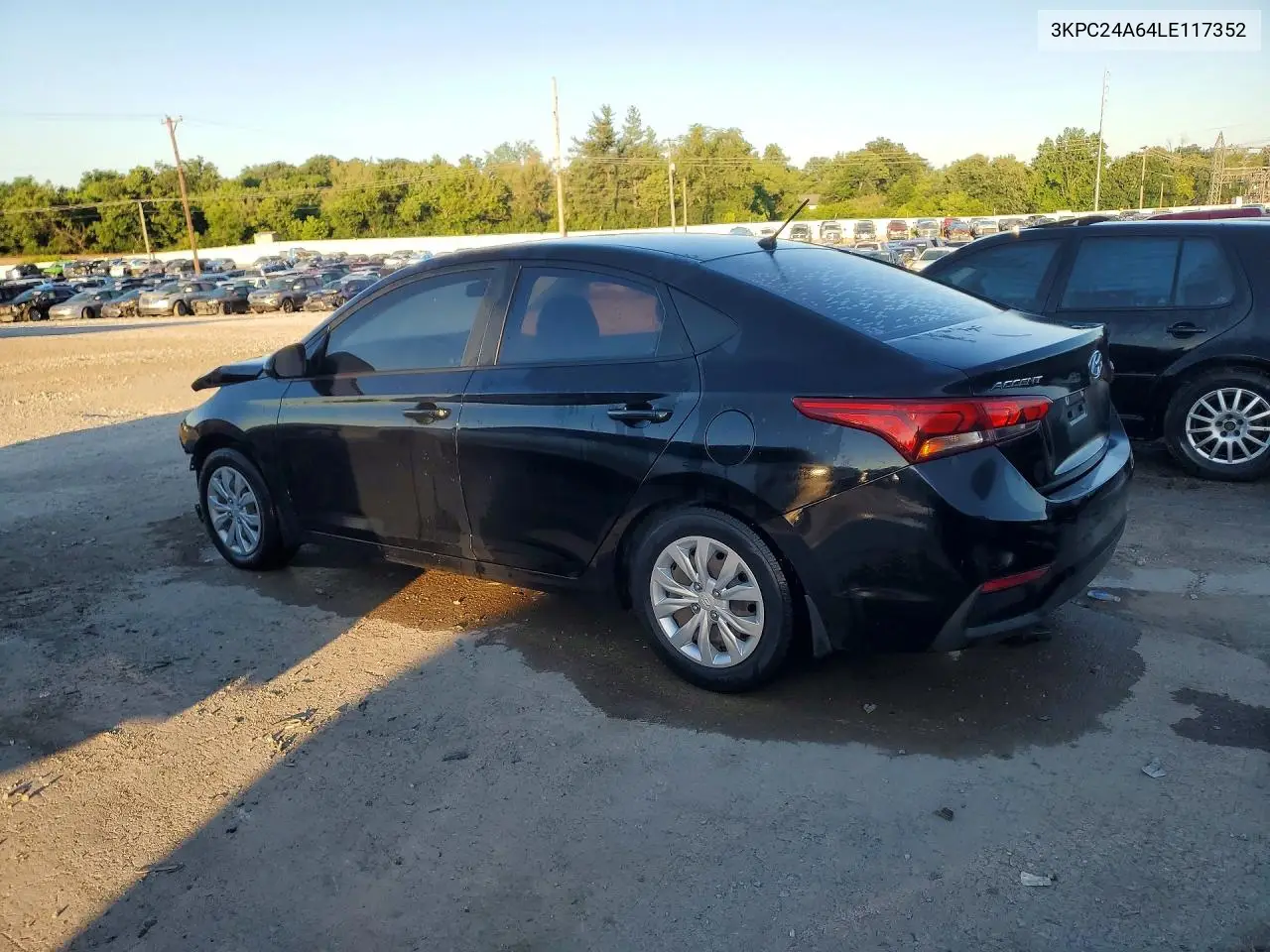 2020 Hyundai Accent Se VIN: 3KPC24A64LE117352 Lot: 55738486