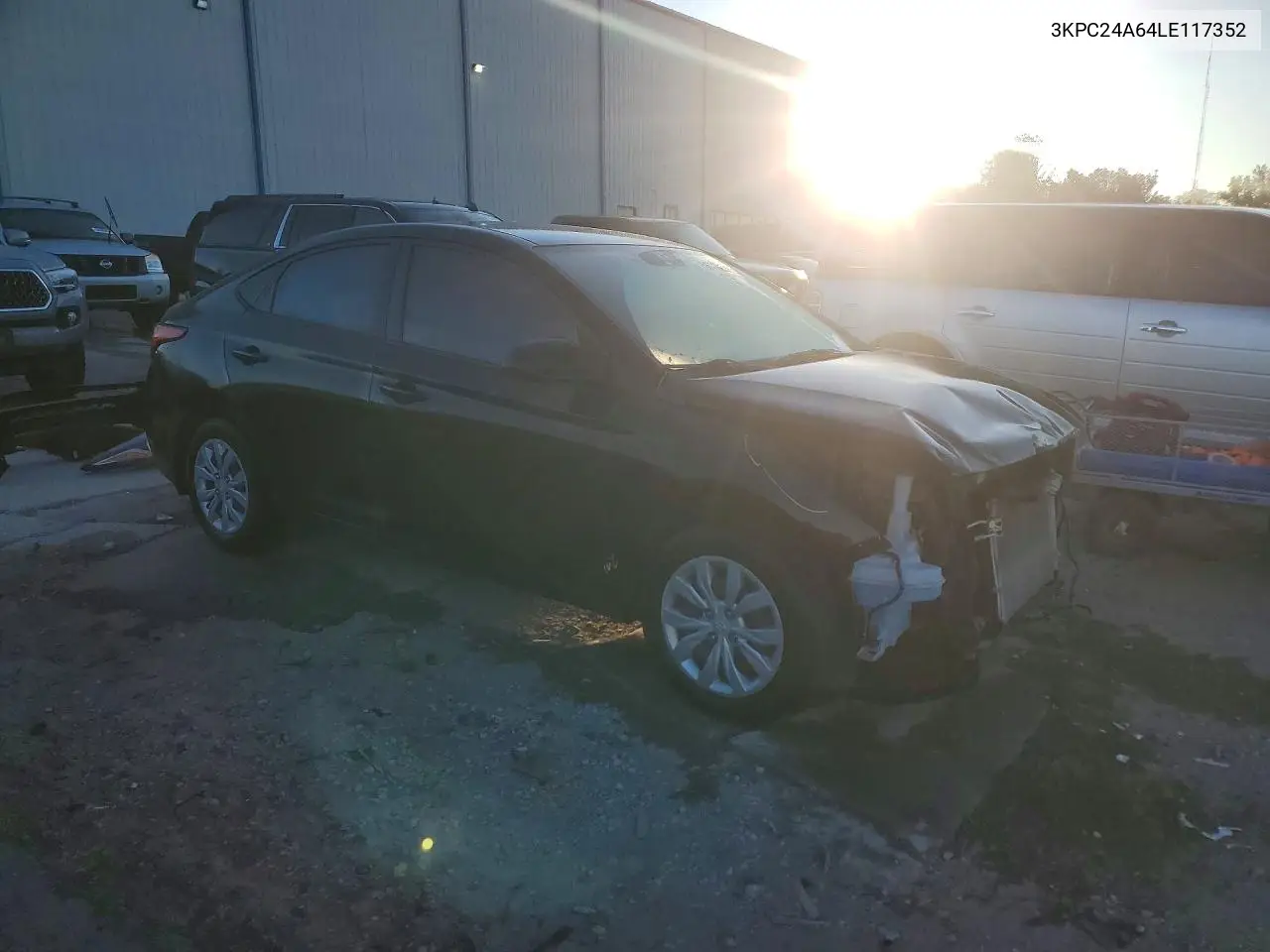 2020 Hyundai Accent Se VIN: 3KPC24A64LE117352 Lot: 55738486