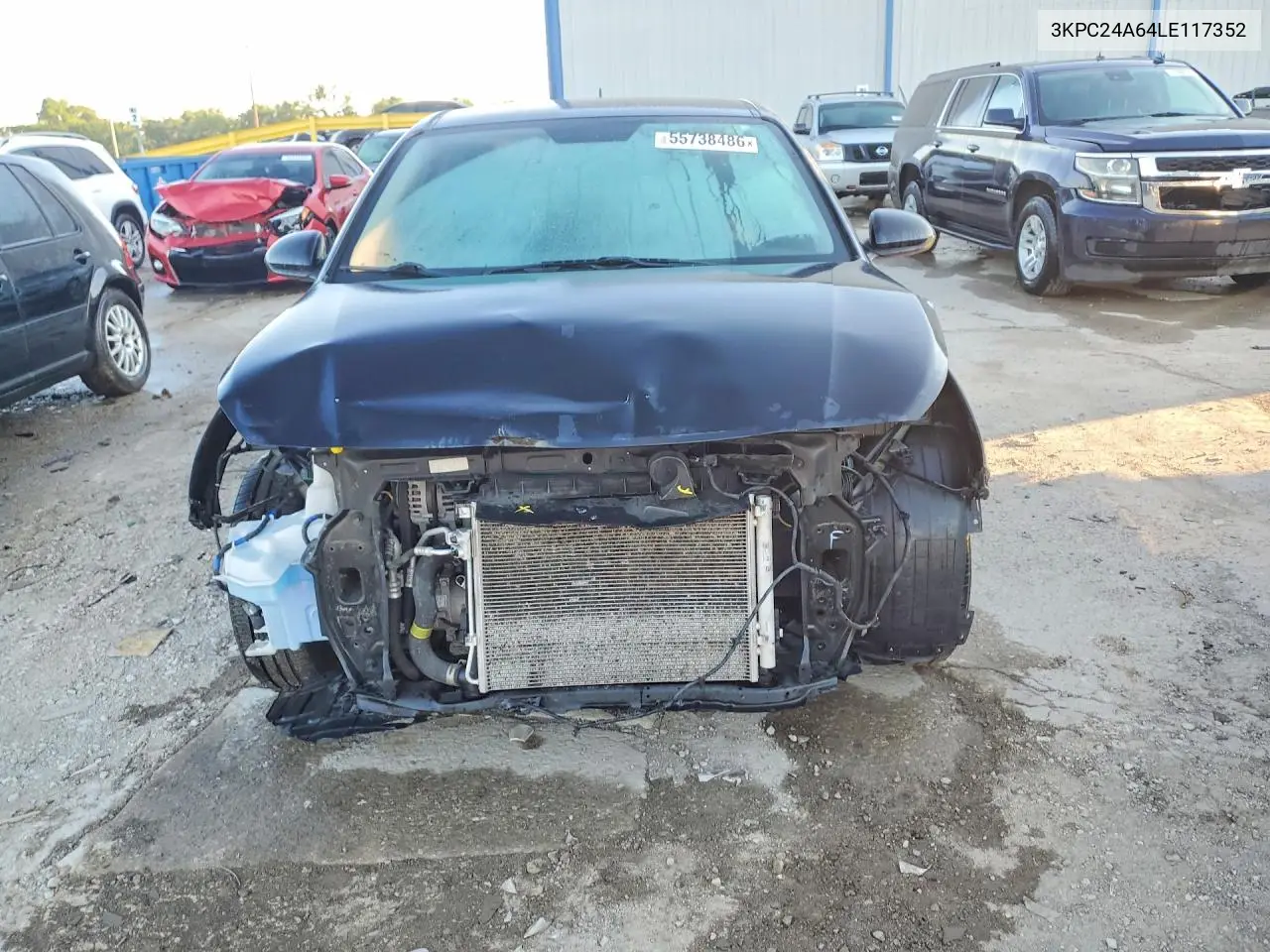 2020 Hyundai Accent Se VIN: 3KPC24A64LE117352 Lot: 55738486