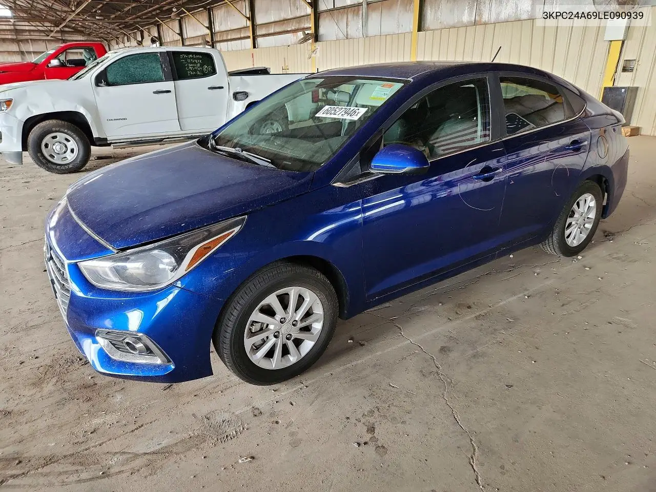 2020 Hyundai Accent Sel VIN: 3KPC24A69LE090939 Lot: 60527946