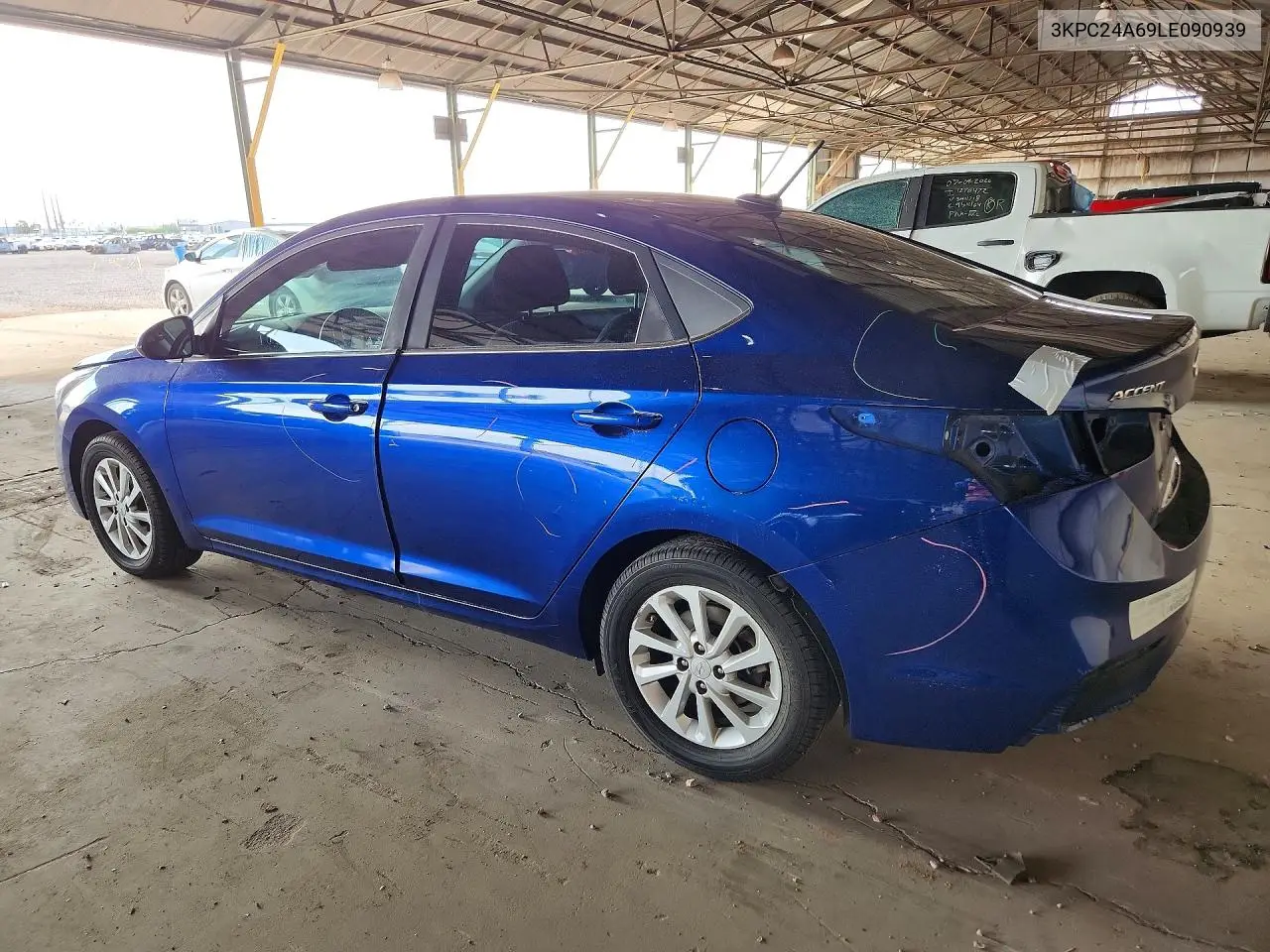 2020 Hyundai Accent Sel VIN: 3KPC24A69LE090939 Lot: 60527946
